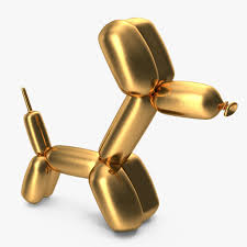 Jeff Koons Golden Balloon Dog 3d Model Ad Golden Koons Jeff Model Jeff Koons Balloon Dog Balloons