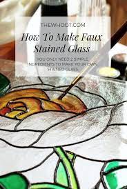 How To Make Faux Stained Glass With Acrylic Paint And Glue Whoot Stained Glass Diy Stained Glass Crafts Diy Stained Glass Window