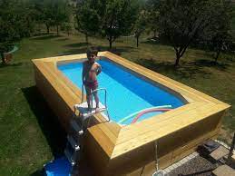 pin von anne lyse quiblier auf piscines bois diy schwimmbad gartenpools garten pool selber bauen
