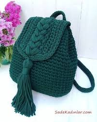 Canta Ipten Modelleri Penye Tricot Diy Crafts In 2020 Crochet Backpack Pattern Free Crochet Bag Crochet Bag