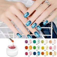 This design looks on the nails quite clearly and effectively, thus it is extremely simple to perform, and therefore perfectly suited for experiments at. Buy Dried Flower Gel Nail Polish Saviland 12 Colors Soak Off Uv Led Decoration Nail Varnish Manicure Nail Art Design Kit Pink Blue Yellow Online At Low Prices In India Amazon In