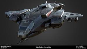 Artstation Halo Pelican Dropship Aaron Manoharan In 2020 Space Ship Concept Art Halo Pelican Spaceship Art
