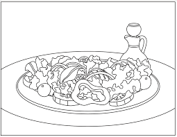 Coloring pages are an effective way to get young kids excited about learning. Summer Salad Coloring Page Nutritioneducationstore Com