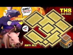 2 Best Th8 War Base 2018 Unbeatable Anti 3 Star Clashofclans Youtube Clash Of Clans Clan War