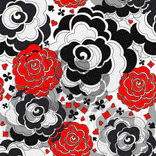 Vector floral watercolor texture pattern with blue flowers.watercolor floral pattern.blue flowers. Black With Red Flower Pattern Vector Material Free Download