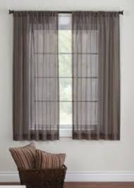 Better Homes And Gardens Elise Woven Stripe Sheer Window Panel Walmart Com Window Curtains Living Room Curtains Living Room Sheer Window Panels