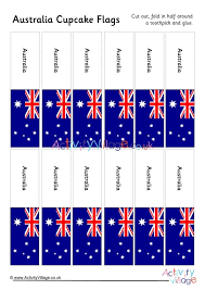 Download your free australia flag colouring page here in 10 different formats. Australia Cupcake Flags