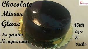 chocolate mirror glaze without gelatin