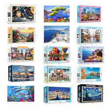 33600 piece jigsaw time lapse. 3d Jigsaw Puzzle 1000pcs Adultos Ninos De Papel Grueso Puzzles Juguetes Educativos