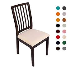 Pin the sides of the chair straight down from the widest part of the. Soft Velvet Stretch Fitted Dining Chair Seat Covers Removable Washable Anti Dust Dining Room Upholstered Chair Seat Cushion Cover Kitchen Chair Protector Slipcovers With Ties Set Of 2 Matcha Green Buy Online