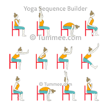 Sun Salutation Variation Sitting On Chair C Yoga Surya Namaskar Variation Sitting On Chair C Yoga Sequences Benefits Variations And Sanskrit Pronunciati In 2020 Chair Yoga Chair Pose Yoga Restorative Yoga Sequence