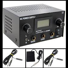 Usa Dispatch Pro Portable Cast Iron Dual Lcd Tattoo Power Supply Clip Cord Foot Pedal Set For Beginner Tattoo Kti Tattoo Power Supply Beginner Tattoos Body Art