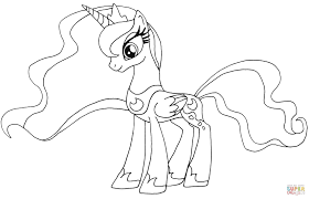 My Little Pony Coloring Pages Princess Luna Coloring Pages Allow Kids To Accompany My Little Pony Coloring My Little Pony Princess My Little Pony Printable