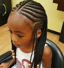 Comb the hair that frames your face into a curved swoop and bobby pin the section to your side. Little Black Girls 40 Braided Hairstyles New Natural Hairstyles