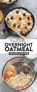 Peanut Butter Overnight Oats Vegan Fit Foodie Finds En 2020 Recettes Flocons D Avoine Alimentation Recette D Avoine