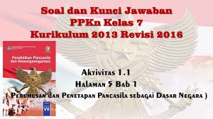 Check spelling or type a new query. Soal Dan Kunci Jawaban Ppkn Kelas 7 Buku Paket Kurikulum 2013 Aktivitas 1 1 Youtube