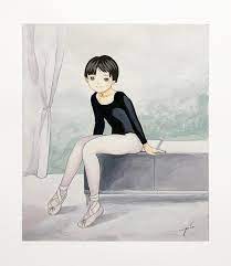 Ballerina, by me (a study from manga artist Ranger Murata), Gouache on  paper : r/ImaginarySliceOfLife