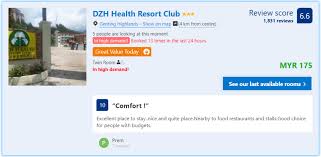Acerca de dzh health resort club. Dzh Health Resort Club Genting Review Teamtravel My