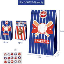 Diy gift ideas for the sports fan 1. Party Supplies Toniful Baseball Candy Favor Sports Party Bags Goodie Gift Treat Bags For Baseball Themed Party Ideas Kids Birthday Bash Decoration Supplies Toys Games