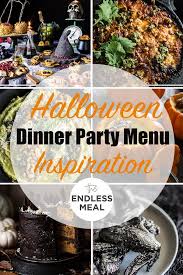 Acorn squash and beet salad and salted caramel pots de creme. Halloween Dinner Party Menu Inspiration The Endless Meal