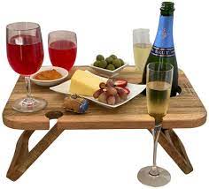 At superior recreational products, we offer a wide variety of portable outdoor picnic tables. Kango Mango Portable Folding Picnic Table For Wine Lovers Stylish Mini Picnic Table For Outdoor Events Romantic Dinner Beach Camping Beautiful Mango Wood Amazon De Garden