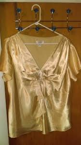 Dress Barn Size 16 W Gold Ruffled Blouse Dressbarn Blouse Casual Dress Barn Dresses Ruffle Blouse Gold Ruffles