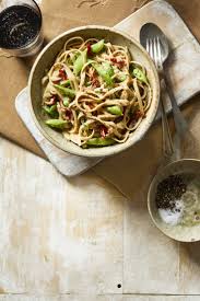 White Bean Fettuccine Alfredo With Peas And Sun Dried Tomatoes Recipe Whole Food Recipes Perfect Pasta Fettuccine Alfredo