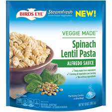 Birds Eye Veggie Made Pasta Nutrition Birds Eye Steamfresh Veggie Made Rotini Alfredo Pasta Made From Vegetables