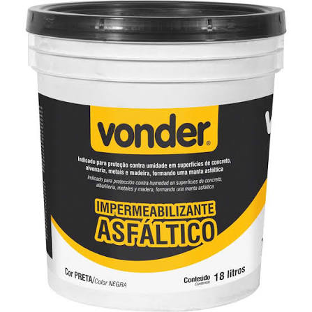 Impermeabilizante Asfaltico 18 L Vonder