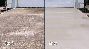 Use a power washer for large areas. Power Washing Concrete Driveways Sidewalks Patios In Louisville Ky
