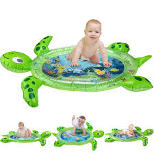 Colourful baby play mat for baby to rest on and play or sleep. Gebra Inflatable Tummy Time Water Mat Sea Turtle Shape Infants Toddlers Play Mat Toy Fun Play Activity Center Your Baby S Stimulation Growth Bpa Free 43 35 2 5 Buy Online In Aruba
