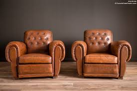 It was may 17, 1954. French Club Chairs By William S Antiks Wa26 08 Pigalle Giant Rollback Pair Of Leather French Club Chairs 1