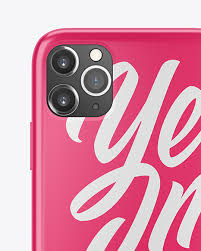 6000 x 4000 px iphone 11 resolution: Iphone 11 Pro Glossy Case Mockup In Device Mockups On Yellow Images Object Mockups