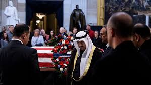 Bush and his wife barbara led the funeral procession. Prince Charles Other World Leaders Will Attend President Bush S Funeral Khou Com