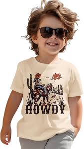 AG AGUU Howdy Camisas para bebés y niños pequeños, playera retro de vaquero  con gráficos occidentales, camisetas de manga corta, camisetas de verano de  1 a 6 años, Azul, 2-3T : Amazon.com.mx: