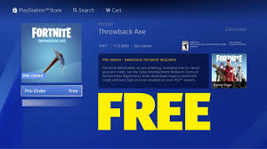 How To Get Free Fortnite Pickaxe Throwback Axe On Ps4 Playstation Youtube