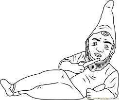 Make a coloring book with garden gnome for one click. German Garden Gnome Coloring Page For Kids Free Gnomeo Juliet Printable Coloring Pages Online For Kids Coloringpages101 Com Coloring Pages For Kids