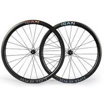 Ruedas De Carbono ICAN Alpha 40/50 Plus Para Bicicleta De Carretera - 700C,  Disco, 23mm Ancho