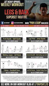 Although the grueling schedule perhaps sounds too wild to be true, the facts don't lie: Mark Wahlberg S Pain Gain Legs Back Workout Lift Heavy Apparel