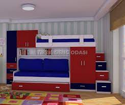 uc yatakli iki dolapli ranza urun kodu 13 02 bed bunk beds room
