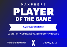 Caleb Gebhardt's Lutheran-Northeast High School Career Home