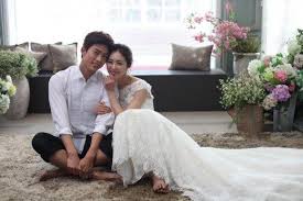 Taecyeon Holds Wedding Photoshoot With Lee Yeon Hee Marriage Blue Wedding Photoshoot Korean Wedding