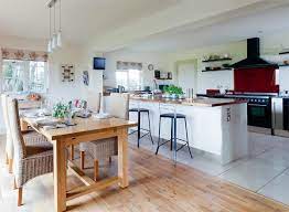 The latest kitchen flooring trends can inspire your search. Kitchen Open Floor Plan With Different Flooring Novocom Top