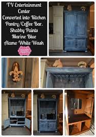 Will have to refer to this when we have kids some day. Tv Entertainment Center Repurposed Kitchen Pantry Coffee Bar Hometalk
