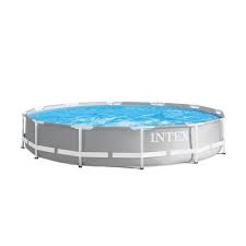 Intex 26710eh 12ft X 30in Prism Metal Frame Outdoor Above Ground Swimming Pool With Easy Set Up And Fits Up To 6 People Filter Pump Not Included Above Ground Swimming Pools Easy