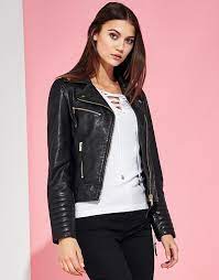 Morgan Leather Biker Jacket Shopstyle Clothes Design Clothes Leather Biker Jacket