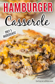 I serve these as an entree with accompanying vegetables or on a bun as a sandwich. Hamburger Potato Casserole Recipe Easy Hamburger Casserole