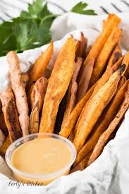 They are a great source of the antioxidant beta carotene which is necessary to make vitamin a and also have more fibre than regular potatoes. Baked Sweet Potato Fries Berly S Kitchen