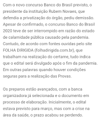 O edital somente será divulgado com o término da pandemia do novo coronavírus. Concurso Bb 2021 Edital Para Escriturario Tera Publicacao Em Breve Cp Noticias