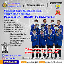 Check spelling or type a new query. Program Studi D3 Teknik Mesin Kembali Menyelenggarakan Seminar Proposal Tugas Akhir Politeknik Harapan Bersama